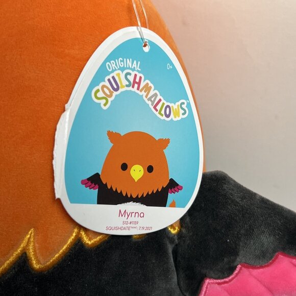 Squishmallows Blacklight Animal Squad 8" Myrna the Griffin Plush Doll Toy - Picture 2 of 7